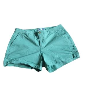 Old Navy Womens Seafoam Green Blue Cuffed Shorts Size 8